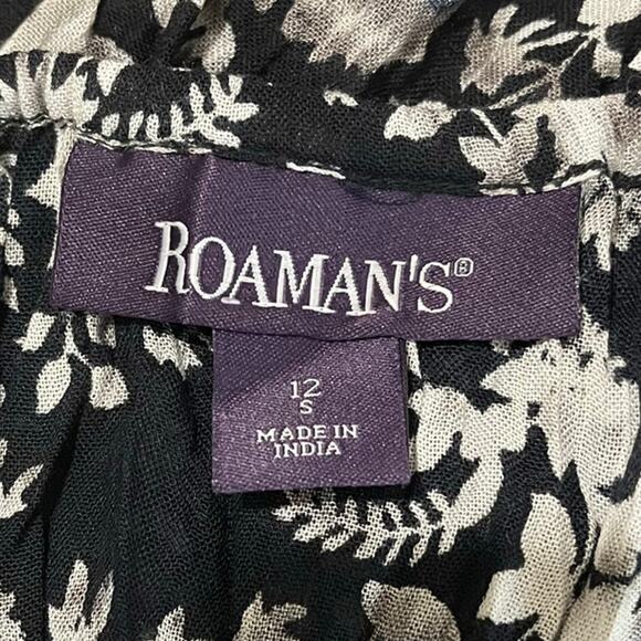 Roaman's Florals‎ Dress 3/4 Sleeves Size 12 - Picture 3 of 9